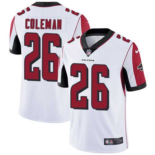 Nike Atlanta Falcons #26 Tevin Coleman White NFL Vapor Untouchable Limited Jersey,We sell and wholesale Nike Atlanta Falcons #26 Tevin Coleman White NFL Vapor Untouchable Limited Jersey on line form chian!